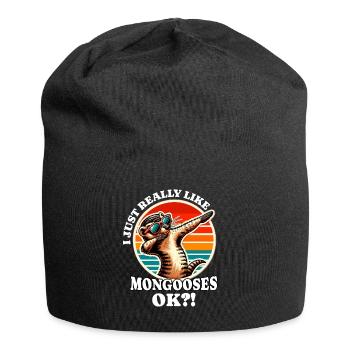 Ich Liebe Mangusten - Jersey-Beanie - Schwarz - Vorne