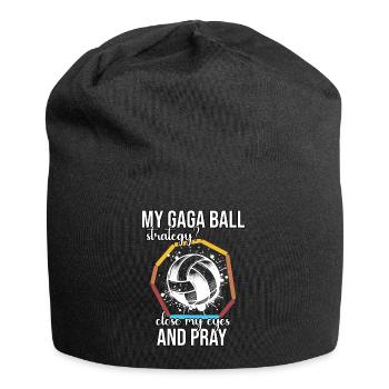 Lustiger Gaga Ball Spruch - Jersey-Beanie - Schwarz - Vorne