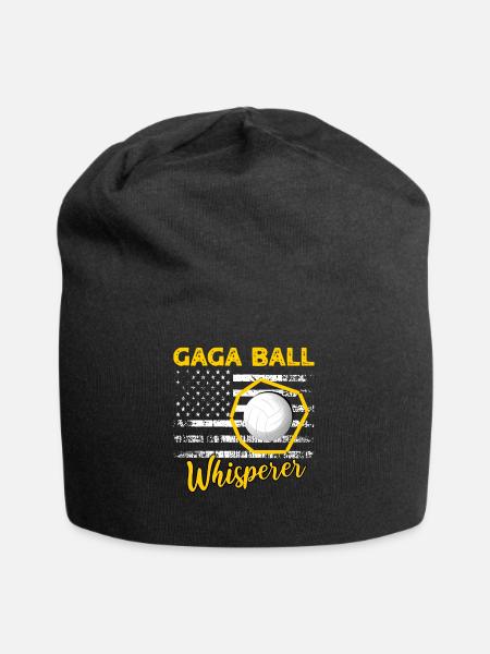 Gaga Ball Sprüche - Jersey-Beanie - Schwarz
