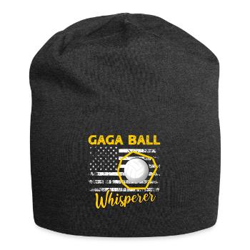 Gaga Ball Sprüche - Jersey-Beanie - Anthrazit - Vorne