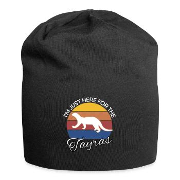 Lustige Marder Sprüche - Jersey-Beanie - Schwarz - Vorne