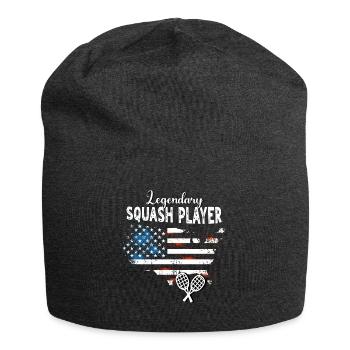 Joueur de squash - Bonnet en jersey - charbon - Devant