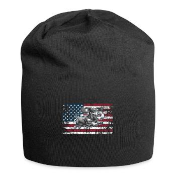 Dachshund US - Jersey Beanie - black - Front