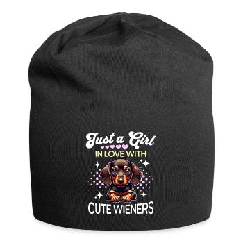 Teckel Fille - Bonnet en jersey - noir - Devant