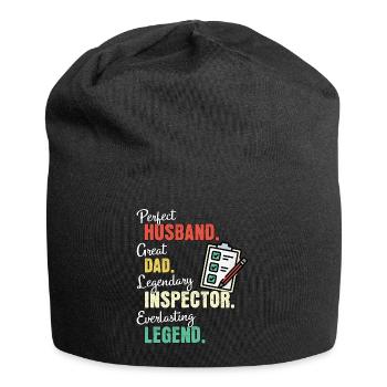 Inspector Dad - Jersey Beanie - black - Front