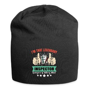 Legendärer Inspektor - Jersey-Beanie - Schwarz - Vorne