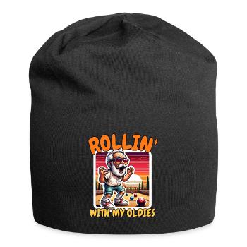 Drôle de dicton de boule de pétanque - Bonnet en jersey - noir - Devant