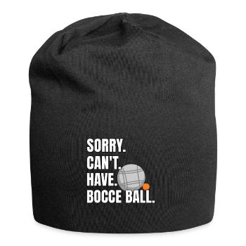 Drôle de dicton de boule de pétanque - Bonnet en jersey - noir - Devant
