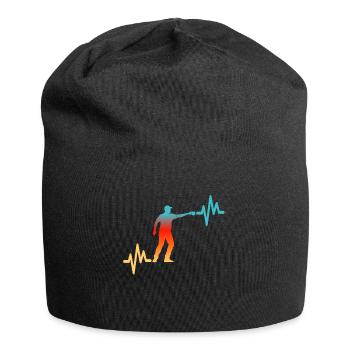 Petanque Herzlinie - Jersey-Beanie - Schwarz - Vorne
