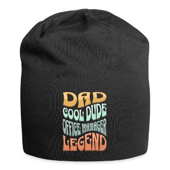 Dad Office Manager - Jersey Beanie - black - Front