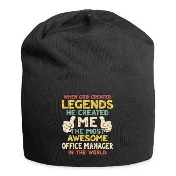 Office Manager - Jersey Beanie - black - Front