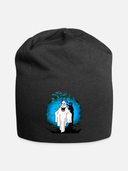 Halloween Gespenst Geist Geister - Jersey-Beanie - Schwarz
