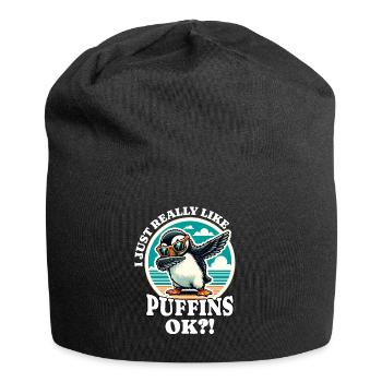 J’adore le dicton Puffin - Bonnet en jersey - noir - Devant