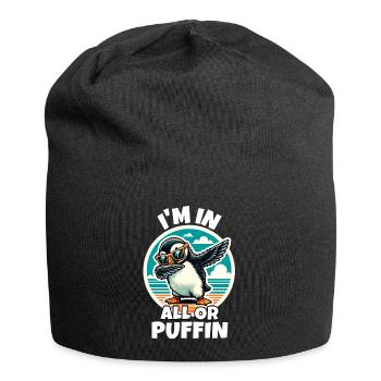 Puffin Sayings - Jersey Beanie - black - Front
