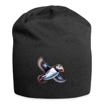 Papageientaucher - Jersey-Beanie - Schwarz - Vorne