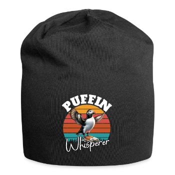 Souffleur de macareux - Bonnet en jersey - noir - Devant