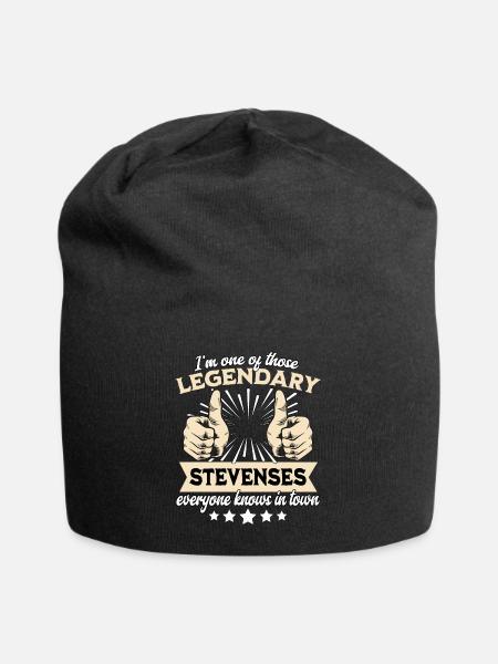 Legendäre Stevens Legende - Jersey-Beanie - Schwarz