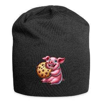 Süßes Schwein Cookie Nachtisch Leckereien - Jersey-Beanie - Schwarz - Vorne