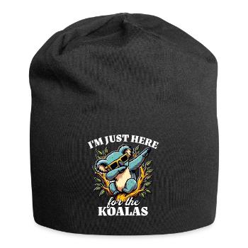 Funny Koala Sayings - Jersey Beanie - black - Front