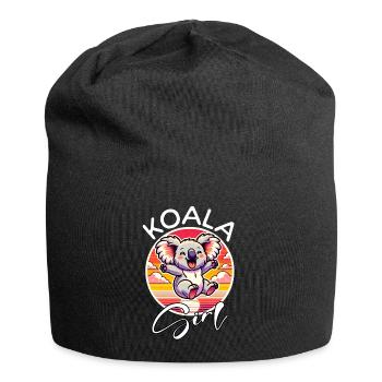 Koala Girl - Jersey-Beanie - Schwarz - Vorne