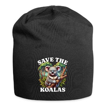 Save Koala - Jersey Beanie - black - Front