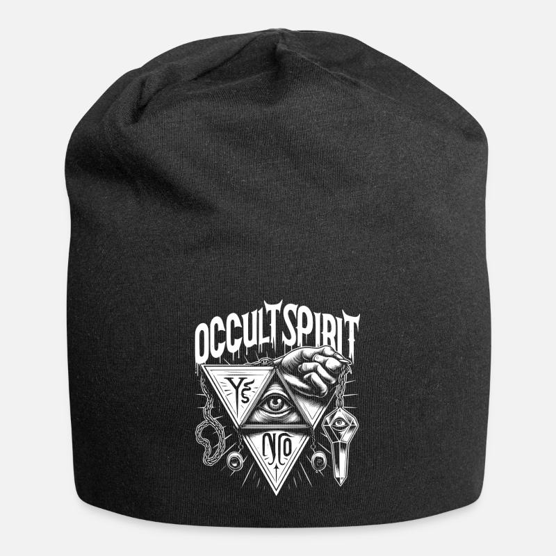 Knochen Logo Pendel 3 - Jersey-Beanie - Schwarz