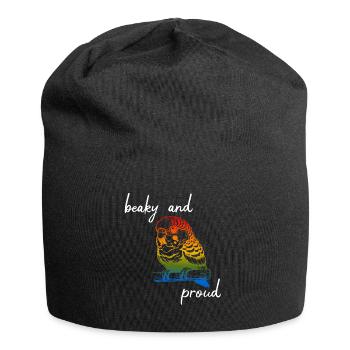 Funny Sun Parakeet Sayings - Jersey Beanie - black - Front