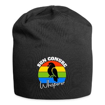 Sun Parakeet Whisperer - Jersey Beanie - black - Front
