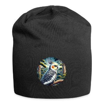 Cockatiel - Jersey Beanie - black - Front