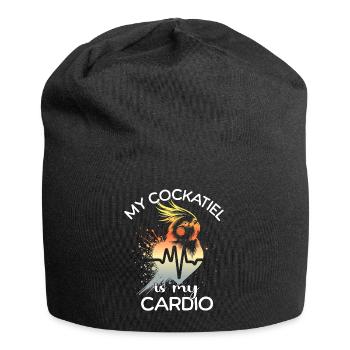 Cockatiel ECG Cockatiel Heart Line - Bonnet en jersey - noir - Devant