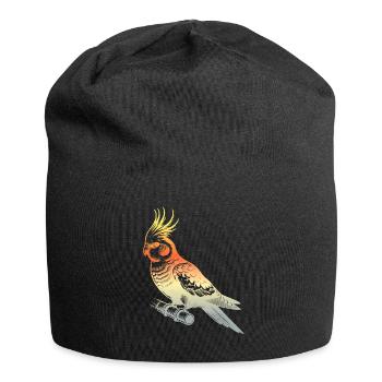 Cockatiel - Jersey Beanie - black - Front