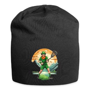 Crosse trèfle de la Saint-Patrick - Bonnet en jersey - noir - Devant