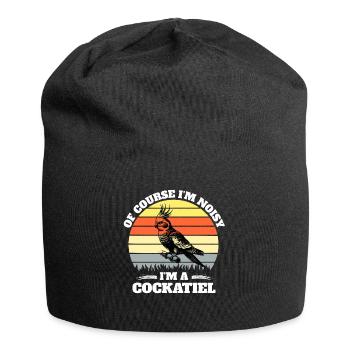 Funny cockatiel sayings - Jersey Beanie - black - Front