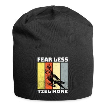 Cockatiel Sayings - Jersey Beanie - black - Front