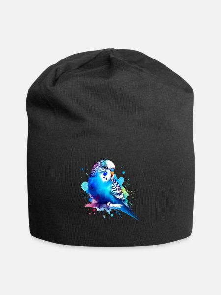 Perruche ondulée - Bonnet en jersey - noir