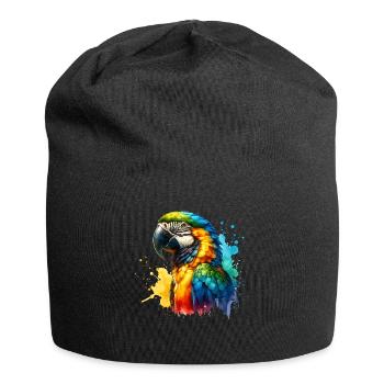 Papageie - Jersey-Beanie - Schwarz - Vorne