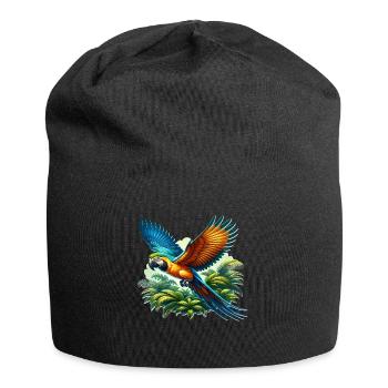 Papageie - Jersey-Beanie - Schwarz - Vorne