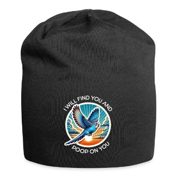 Wellensittich Sprüche - Jersey-Beanie - Schwarz - Vorne