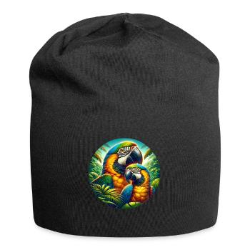 Papageie - Jersey-Beanie - Schwarz - Vorne