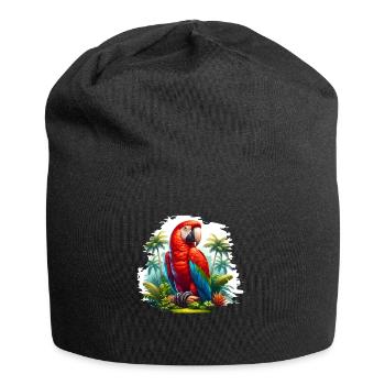 Papageie - Jersey-Beanie - Schwarz - Vorne