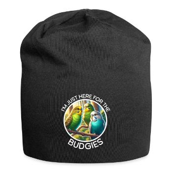 Lustige Wellensittich Sprüche - Jersey-Beanie - Schwarz - Vorne