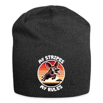 Okapi Sayings - Jersey Beanie - charcoal grey - Front