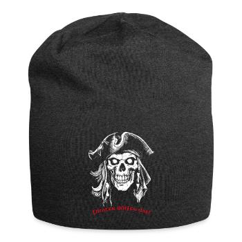 Crâne de pirate 07 2024 C Plan de travail 1 - Bonnet en jersey - charbon - Devant