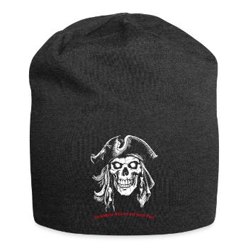 Crâne de pirate 07 2024 C Plan de travail 1 Copie 2 - Bonnet en jersey - charbon - Devant