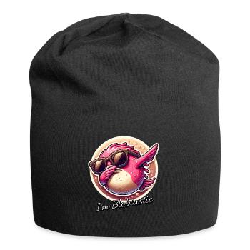Blobfisch Spruch Blobfish - Jersey-Beanie - Schwarz - Vorne