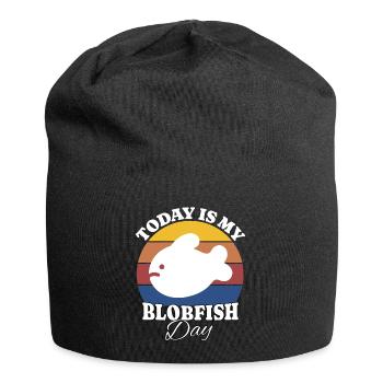 Blobfisch Blobfish - Jersey-Beanie - Schwarz - Vorne