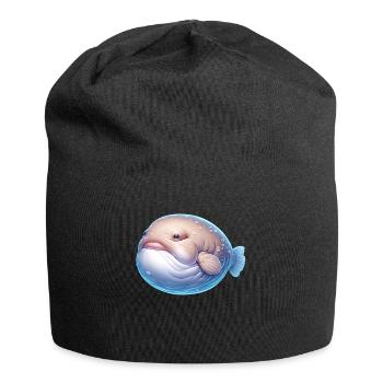 Blobfish Blobfisch - Jersey-Beanie - Schwarz - Vorne