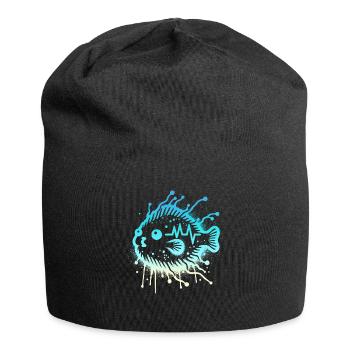Blobfish Cardio Blobfisch - Jersey-Beanie - Schwarz - Vorne