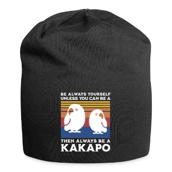 Nachtpapagei Spruch - Jersey-Beanie - Schwarz - Vorne