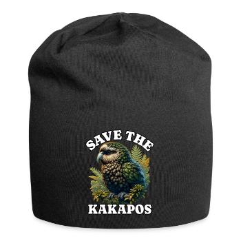 Save Nachtpapagei - Jersey-Beanie - Schwarz - Vorne